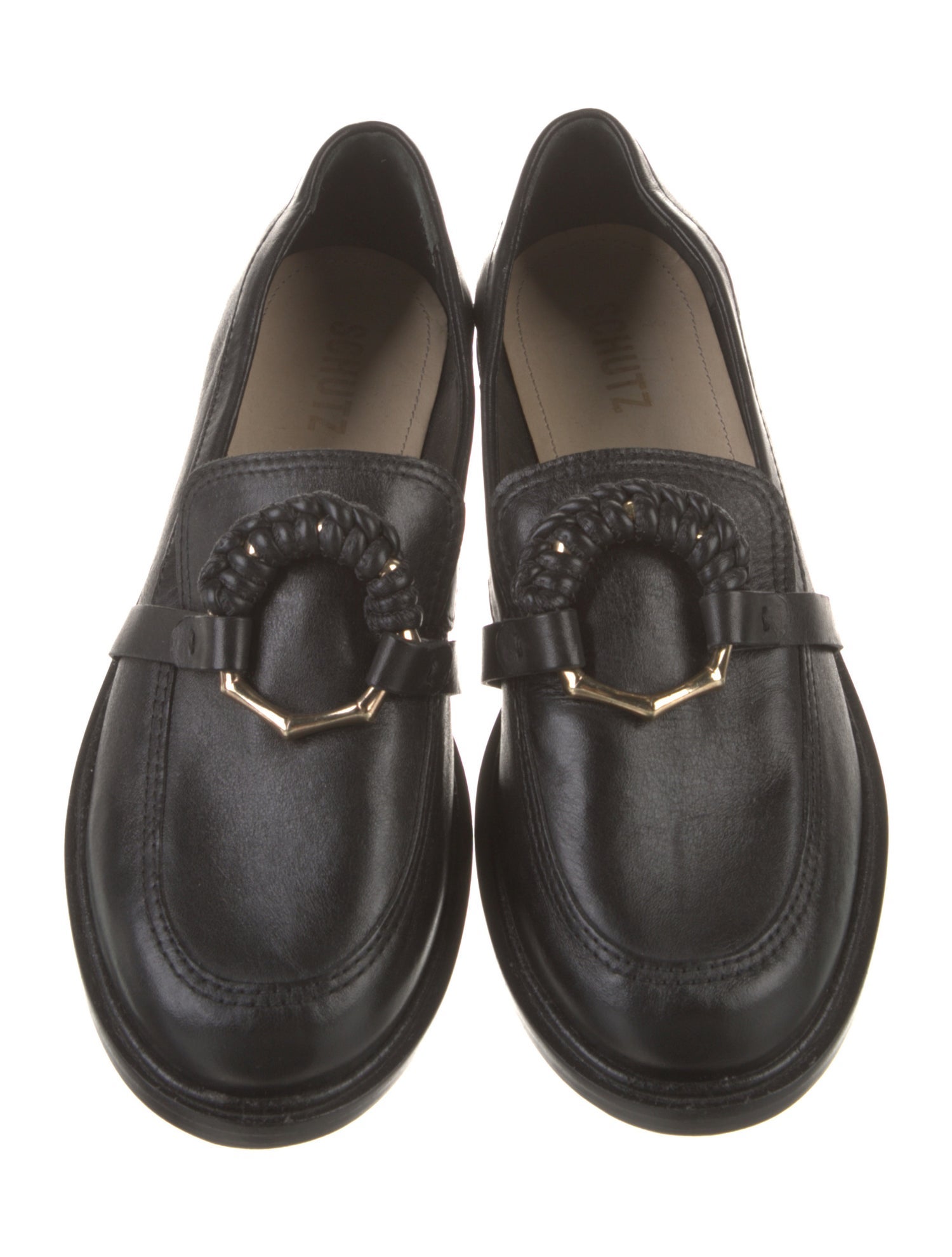Schutz Leather Loafers